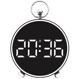 Modern többfunkciós ébresztő óra fehér