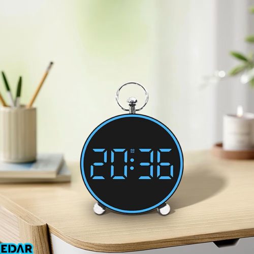 Modern többfunkciós ébresztő óra fehér