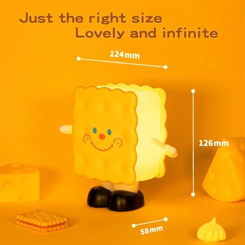 Kekszes újratölthető dekoratív éjszakai lámpa 