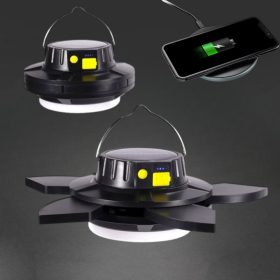 Multifunkciós napelemes kemping lámpa - 4000mAh 