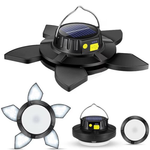 Multifunkciós napelemes kemping lámpa - 4000mAh 