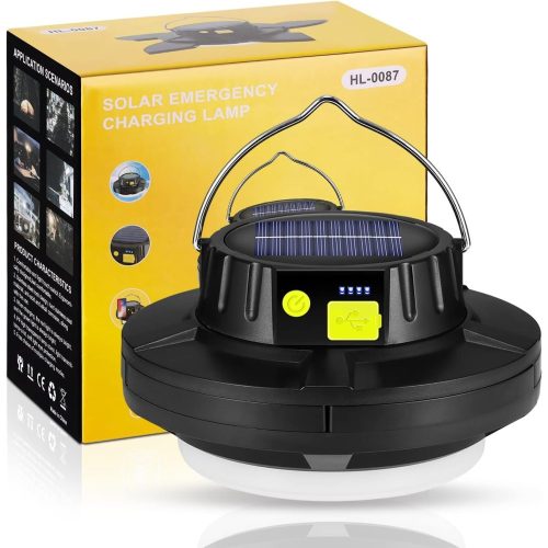 Multifunkciós napelemes kemping lámpa - 4000mAh 