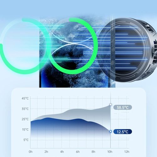 Turbó mágneses telefonhűtő RGB világítással