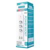 KOS-27021 túlfeszültségvédett elosztó, 3 aljzat + 4 USB + 2 Type-C 