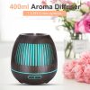 Ultrahangos LED aroma diffúzor, sötét - 400ml