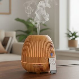 Ultrahangos LED aroma diffúzor, világos - 400ml