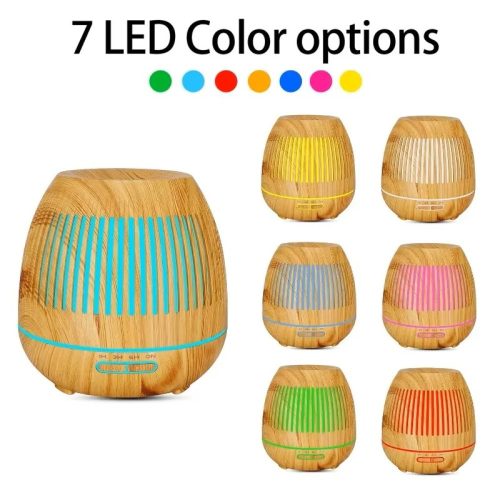 Ultrahangos LED aroma diffúzor, világos - 400ml