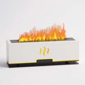 Lánghatású ultrahangos aroma diffúzor, fehér - 300ml