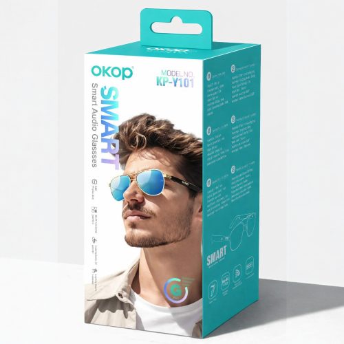 OKOP KP-Y101 Bluetooth okosszemüveg beépített hangszóróval