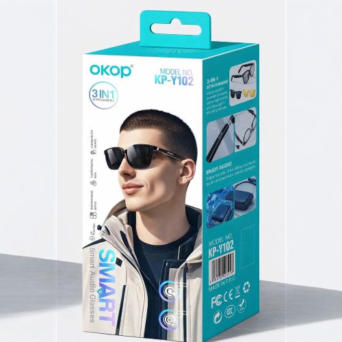 OKOP KP-Y102 3 az 1-ben Bluetooth okosszemüveg