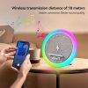 Vezetéknélküli Bluetooth Hangszóró és Ébresztőóra LED Lámpával - 15W