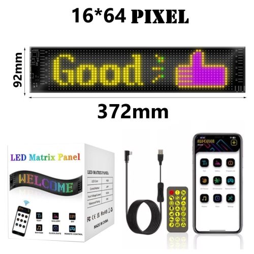 Programozható flexibilis LED panel 92x374mm