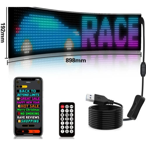 Programozható flexibilis LED panel Plus 192x898 mm