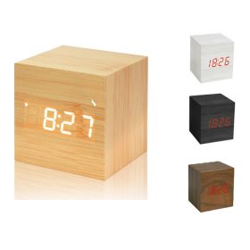 Kocka alakú LED-es digitális ébresztőóra