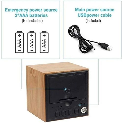 Kocka alakú programozható digitális ébresztőóra 