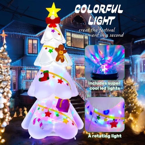 Óriás felfújható karácsonyfa LED világítással – 270 cm