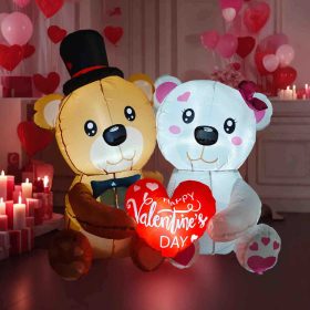 Valentin-napi felfújható macipár 