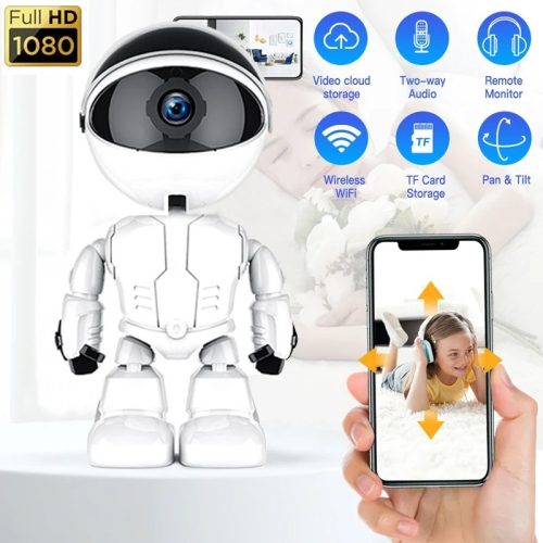 Full HD 1080p WiFi Robot kamera – Kétirányú Kommunikációval, Éjjellátással