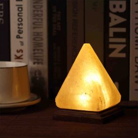 Színváltós Himalája Só Lámpa – Piramis forma