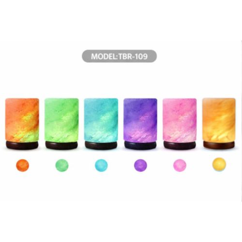 Színváltós Himalája Só Lámpa – Henger forma