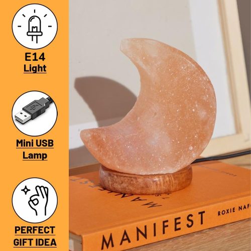 Színváltós Himalája Só Lámpa – Szív forma