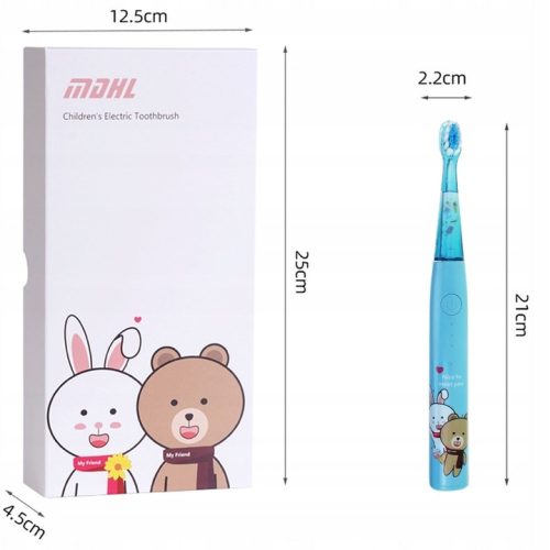 Elektromos gyermek szónikus fogkefe - Kék