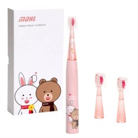 Elektromos gyermek szónikus fogkefe - Rózsaszín