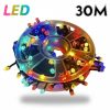 Dekoratív LED fényfüzér 30m – színes