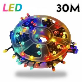 Dekoratív LED fényfüzér 30m – színes