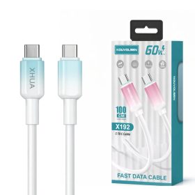 X192 Type-C to Type-C Gyorstöltő kábel 60W - 1 m