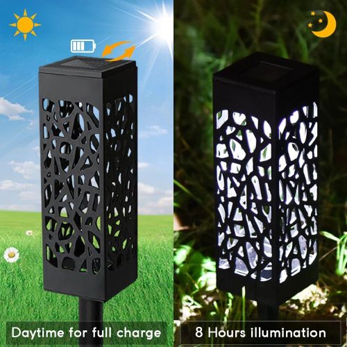 Napelemes Leszúrható Kerti Lámpa Szett Fehér Fénnyel 6db