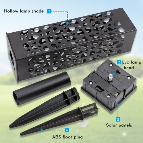 Napelemes Leszúrható Kerti Lámpa Szett Fehér Fénnyel 6db