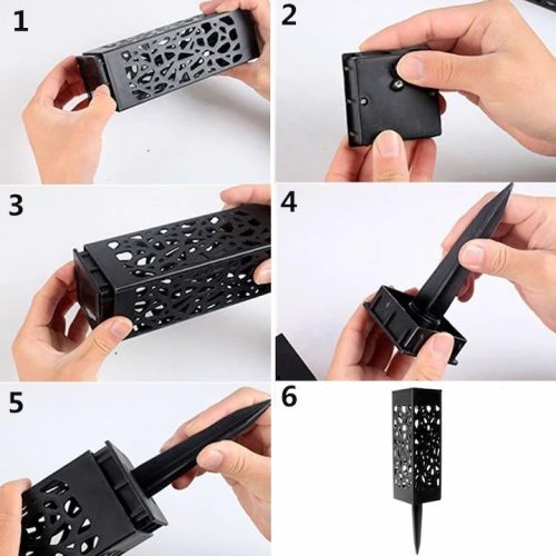 Napelemes Leszúrható Kerti Lámpa Szett Fehér Fénnyel 6db