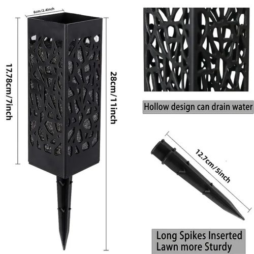 Napelemes Leszúrható Kerti Lámpa Szett Fehér Fénnyel 6db