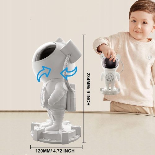 Űrhajós Bluetooth Galaxy Projektor Távirányítóval - Zenélő LED Csillagfény