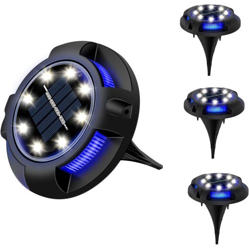 Napelemes kerti LED-es talajlámpa készlet – 4 db