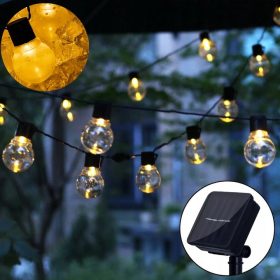 Retro vintage napelemes LED lámpasor - 3,8m