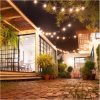 Retro vintage napelemes LED lámpasor - 3,8m