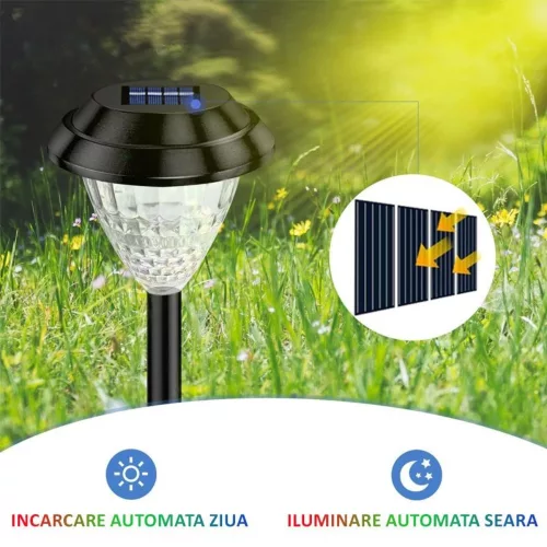 Napelemes Leszúrható Kerti Lámpa Szett RGB + Meleg Fénnyel 6db