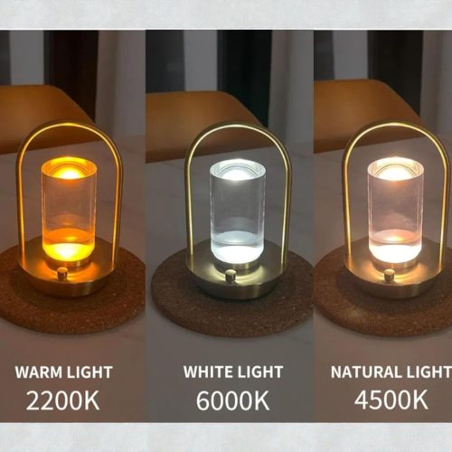 Aranyszínű elegáns LED asztali lámpa