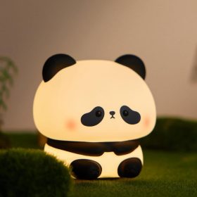   Panda Szilikon Éjszakai Fény – Puha Tapintású LED Lámpa
