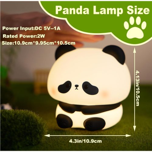 Panda Szilikon Éjszakai Fény – Puha Tapintású LED Lámpa