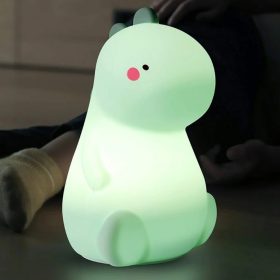   Dínó Szilikon Éjszakai Fény – Puha Tapintású LED Lámpa