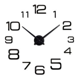 Modern 3d csendes falióra többméretű számokkal 