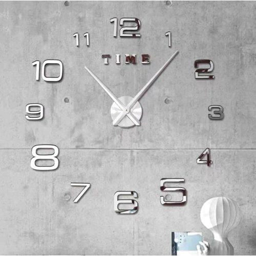 Modern 3d csendes falióra többméretű számokkal 