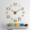 Modern 3d csendes falióra többméretű számokkal 
