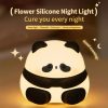 Panda Szilikon Éjszakai Fény – Puha Tapintású LED Lámpa