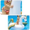 Óriás unikornis strand matrac arany szárnyakkal- 240cm