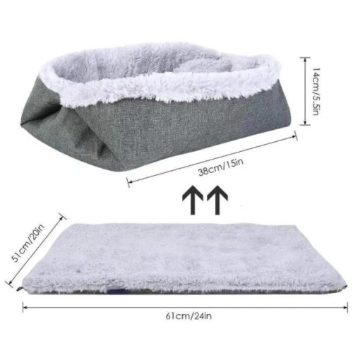 Puha nyugtató kutya-macska fészek 2 az 1-ben - Rózsaszín