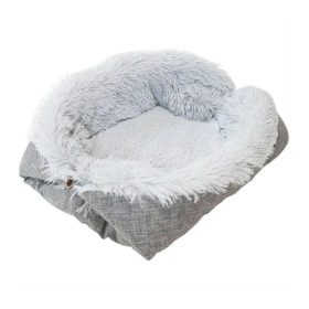 Puha nyugtató kutya-macska fészek 2 az 1-ben - Szürke